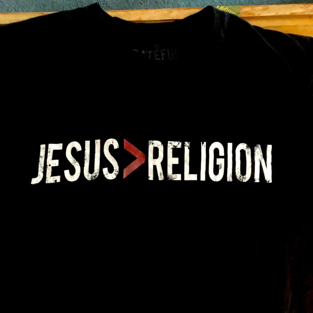 Jesus is Greater Than Religion T-Shirt Jeff Bethke